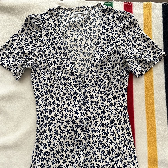 Reformation Locklin Dress in Bombay Size 0 - Picture 6 of 9